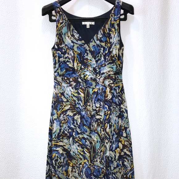 ANTHROPOLOGIE SILK OAK APPLE DRESS - Picture 3 of 8